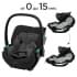 Автокресло Agex i-Safe (0-13 кг), Black (Черный) + База Agex Isofix Base 360
