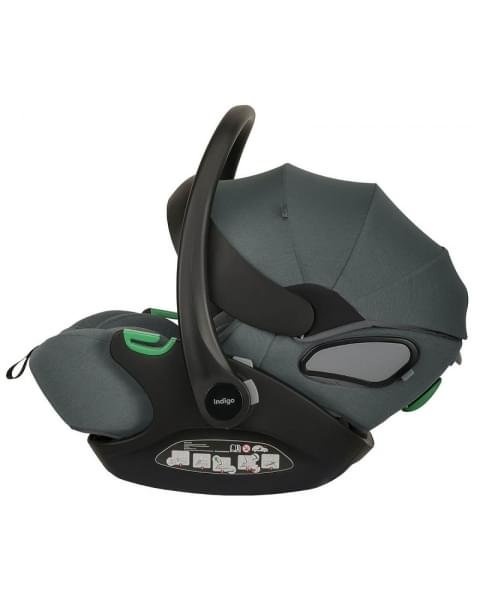 Автокресло Indigo Techno I-Size 0-13 кг темно-зеленый