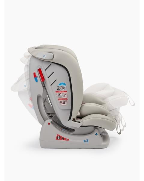 Автокресло для детей «SANDEX» Happy Baby light grey