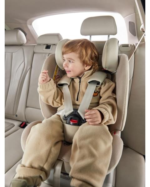 Автокресло для детей «SANDEX» Happy Baby light grey
