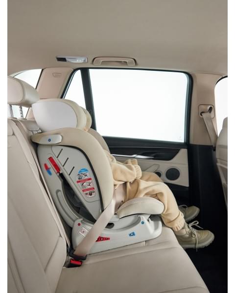Автокресло для детей «SANDEX» Happy Baby light grey