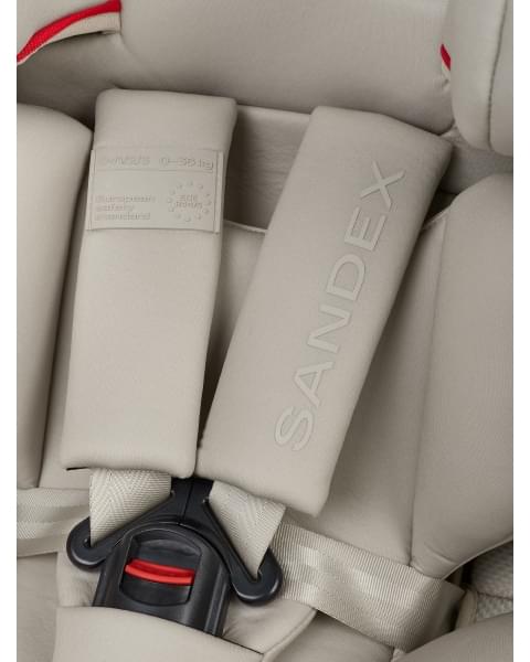Автокресло для детей «SANDEX» Happy Baby light grey
