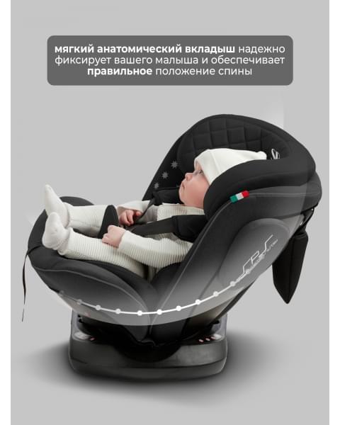 Автокресло группа 0123 (0-36) Sweet Baby Crosstour HB636 360 SPS Isofix Black