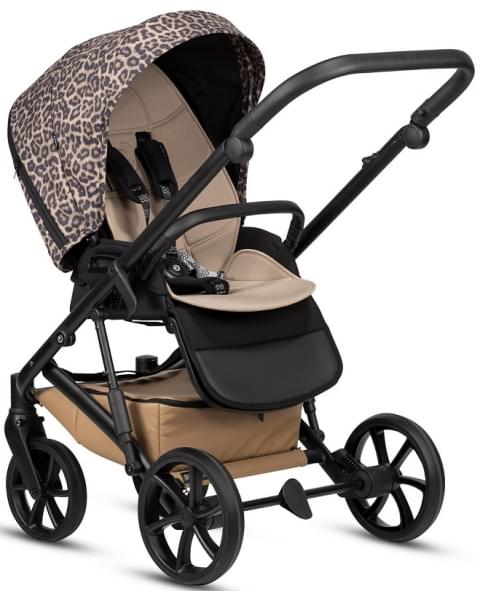 Коляска 3 в 1 Tutis Viva 6+ Leather Wild Elegance, Savannah Brwon (323) с автокреслом Tutis Beno (0-13 кг)