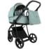 Детская коляска Roan Sol Vintage Leather 2.0 3 в 1 с автокреслом Tutis Elo Lux Edusky Black SL/13/L Misti Mint/Grey/руч. Серый