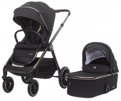 Детская коляска 2 в 1 IningBaby KR 345 pro black
