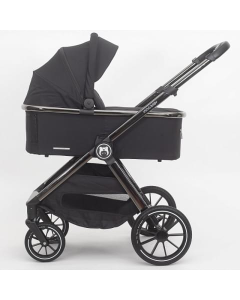 Детская коляска 2 в 1 IningBaby KR 345 pro black