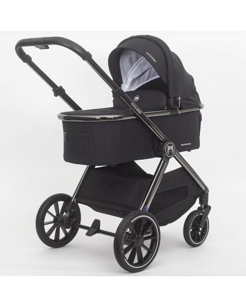 Детская коляска 2 в 1 IningBaby KR 345 pro black
