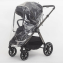 Детская коляска 2 в 1 IningBaby KR 345 pro black