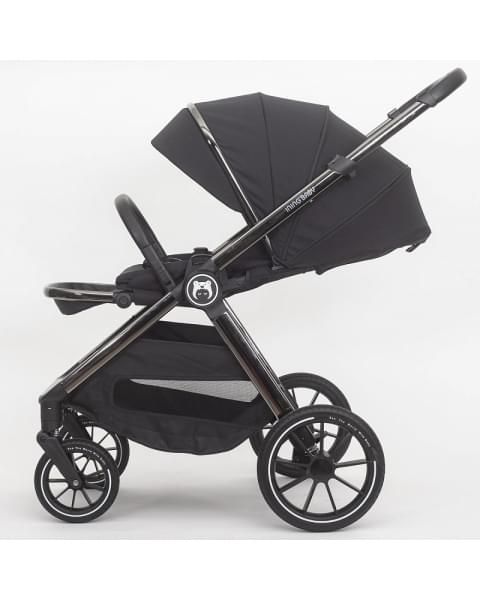 Детская коляска 2 в 1 IningBaby KR 345 pro black