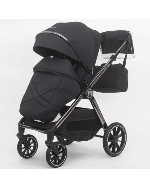 Детская коляска 2 в 1 IningBaby KR 345 pro black