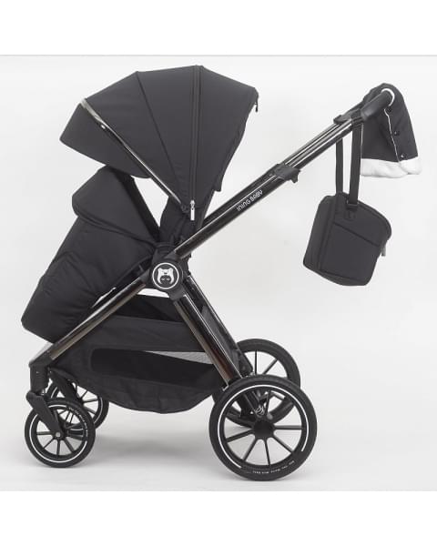 Детская коляска 2 в 1 IningBaby KR 345 pro black