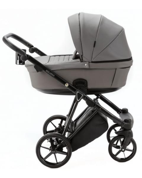 Детская коляска Adamex Belissa Deluxe 2 в 1 B-SA04 (СЕРАЯ.КОЖА)