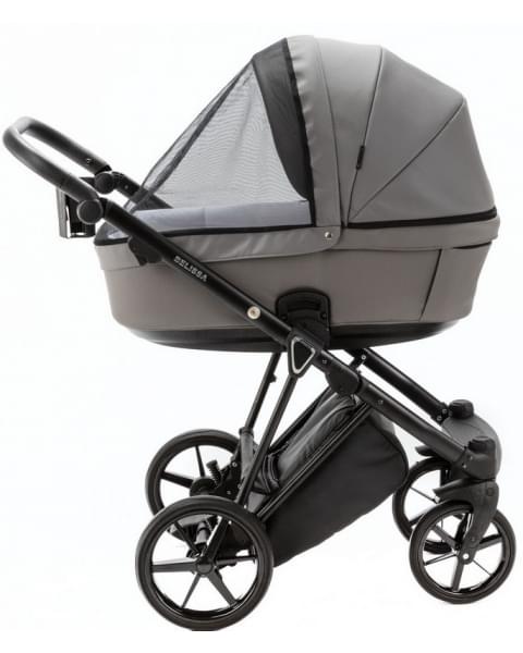 Детская коляска Adamex Belissa Deluxe 2 в 1 B-SA04 (СЕРАЯ.КОЖА)