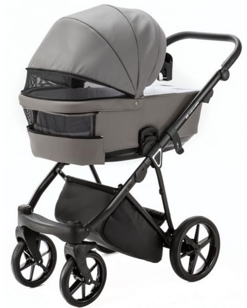 Детская коляска Adamex Belissa Deluxe 2 в 1 B-SA04 (СЕРАЯ.КОЖА)