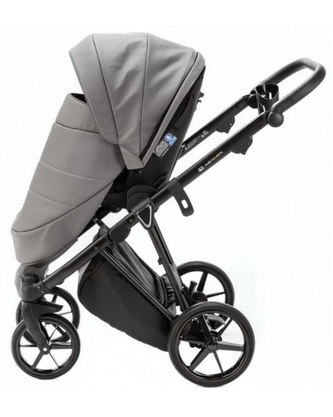 Детская коляска Adamex Belissa Deluxe 2 в 1 B-SA04 (СЕРАЯ.КОЖА)