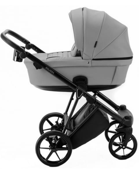 Детская коляска Adamex Belissa Deluxe 3 в 1 B-SA03 (СВ.СЕРАЯ.КОЖА)