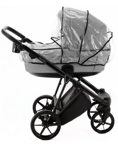 Детская коляска Adamex Belissa Deluxe 3 в 1 B-SA03 (СВ.СЕРАЯ.КОЖА)