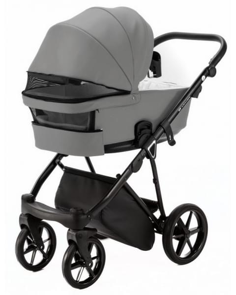 Детская коляска Adamex Belissa Deluxe 3 в 1 B-SA03 (СВ.СЕРАЯ.КОЖА)