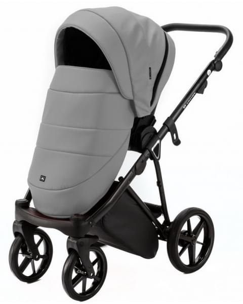 Детская коляска Adamex Belissa Deluxe 3 в 1 B-SA03 (СВ.СЕРАЯ.КОЖА)