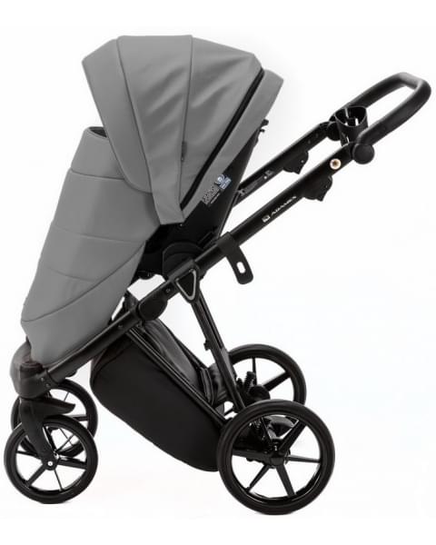 Детская коляска Adamex Belissa Deluxe 3 в 1 B-SA03 (СВ.СЕРАЯ.КОЖА)