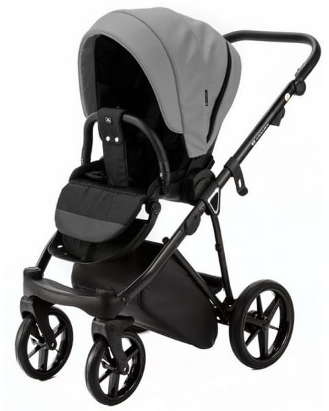Детская коляска Adamex Belissa Deluxe 3 в 1 B-SA03 (СВ.СЕРАЯ.КОЖА)