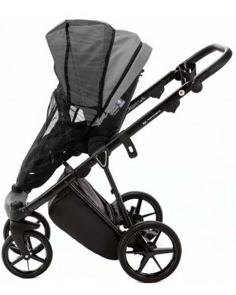 Детская коляска Adamex Belissa Deluxe 3 в 1 B-SA03 (СВ.СЕРАЯ.КОЖА)