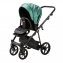 Детская коляска Adamex Belissa Deluxe 3 в 1 B-SM01 (ИЗУМРУД. ПЕРЛ 100% КОЖА)