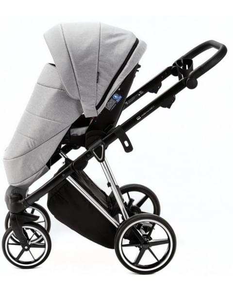 Детская коляска Adamex Belissa Special Edition 2 в 1 B-PS586 (СВ.СЕР ХРОМ.РАМ)