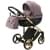 Детская коляска Adamex Chantal Special Edition Deluxe 2 в 1 С115 (СИРЕН.ПУДР.КОЖА ЗОЛОТ РАМА)