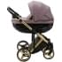 Детская коляска Adamex Chantal Special Edition Deluxe 2 в 1 С115 (СИРЕН.ПУДР.КОЖА ЗОЛОТ РАМА)