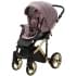 Детская коляска Adamex Chantal Special Edition Deluxe 2 в 1 С115 (СИРЕН.ПУДР.КОЖА ЗОЛОТ РАМА)