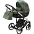 Детская коляска Adamex Chantal Special Edition Deluxe 2 в 1 С121 (ЗЕЛЕН.ПЕРЛ.КОЖА+ХРОМ РАМА)