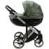 Детская коляска Adamex Chantal Special Edition Deluxe 2 в 1 С121 (ЗЕЛЕН.ПЕРЛ.КОЖА+ХРОМ РАМА)