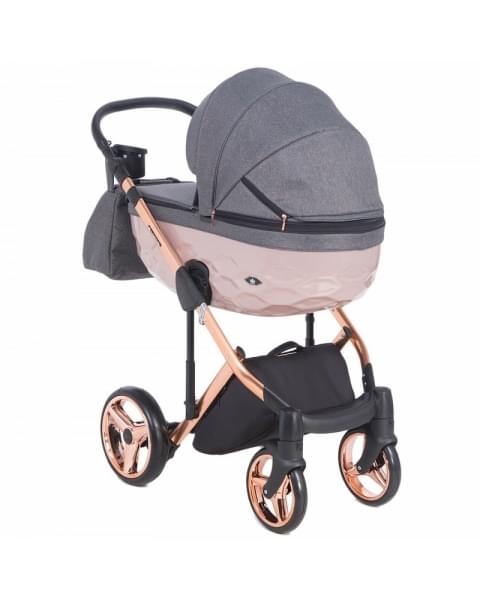 Детская коляска Adamex Chantal Star Collection 2 в 1 STAR004 серый+роз.золото