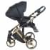 Детская коляска Adamex Chantal Star Collection 2 в 1 STAR102 черный+золотой