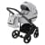 Детская коляска Adamex Cortina 3 в 1 CT-222 кожа серая+серый