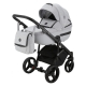 Детская коляска Adamex Cortina 3 в 1 CT-222 кожа серая+серый