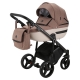 Детская коляска Adamex Cortina 3 в 1 CT-226 (Т.БЕЖ+СВ.БЕЖ.ПЕРФ.КОЖА)