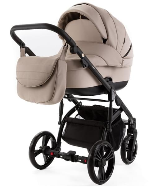 Детская коляска Adamex Lanti Deluxe 2 в 1 LN-SA7 (СВ.БЕЖ.КОЖА)