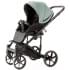 Детская коляска Adamex Locco Light Deluxe 3 в 1 LL-SA20 (СЕРО-ЗЕЛЕН. КОЖА)