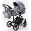 Детская коляска Adamex Lumi Air SE Deluxe 2 в 1 L-SM507 (СЕРАЯ ПЕРЛ. КОЖА+ХРОМ РАМА)