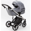 Детская коляска Adamex Lumi Air SE Deluxe 2 в 1 L-SM507 (СЕРАЯ ПЕРЛ. КОЖА+ХРОМ РАМА)