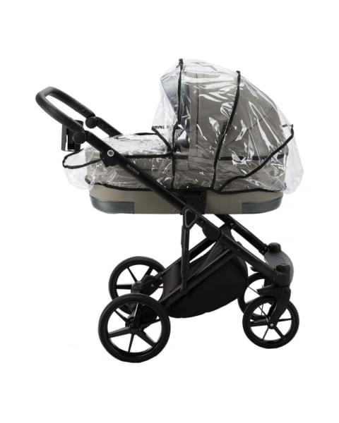 Детская коляска Adamex Marco 2 в 1 GA14 (Т. ЗЕЛ. РОГОЖКА+ Т.ЗЕЛ. ПЕРЛ КОЖ. ОТДЕЛКА)