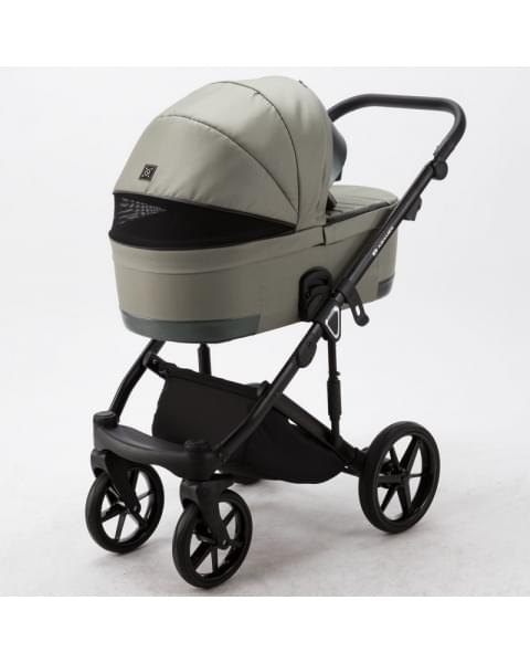 Детская коляска Adamex Marco 2 в 1 GA14 (Т. ЗЕЛ. РОГОЖКА+ Т.ЗЕЛ. ПЕРЛ КОЖ. ОТДЕЛКА)