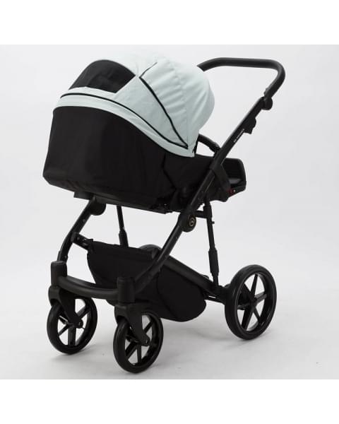 Детская коляска Adamex Mobi 2 в 1 M-PS25 Серо-зеленый, Кожа