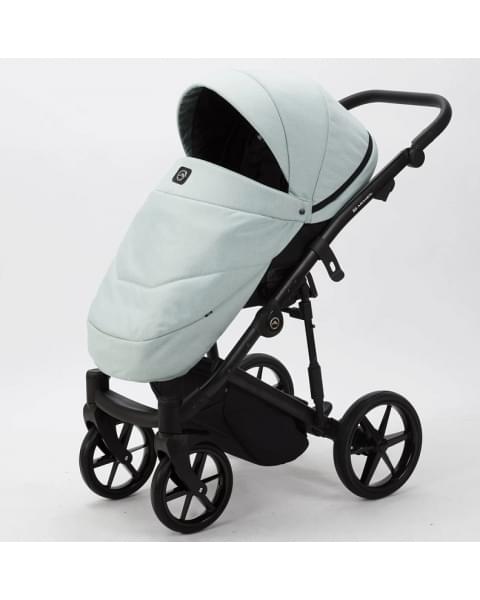 Детская коляска Adamex Mobi 2 в 1 M-PS25 Серо-зеленый, Кожа