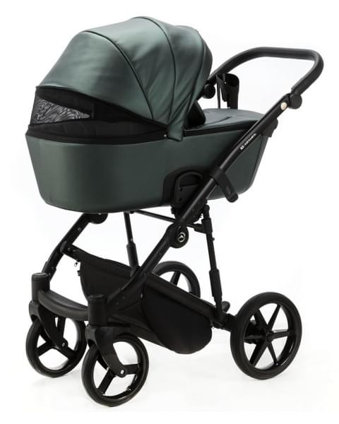 Детская коляска Adamex Mobi Deluxe 2 в 1 M-SM15 (Т.ЗЕЛЕНАЯ ПЕРЛ. КОЖА)