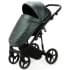 Детская коляска Adamex Mobi Deluxe 2 в 1 M-SM15 (Т.ЗЕЛЕНАЯ ПЕРЛ. КОЖА)