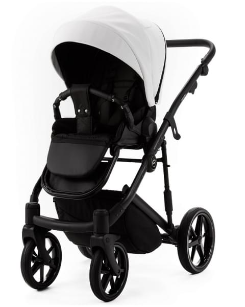 Детская коляска Adamex Mobi Deluxe New 2 в 1 MN-SA1 (БЕЛАЯ КОЖА)